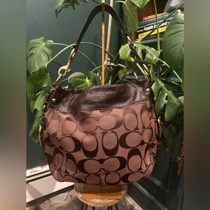 Coach Zoe hobo Chocolate Brown